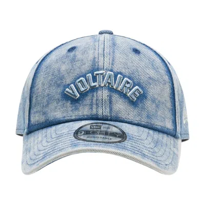 Zadig & Voltaire Owht01159-409 Cotton Denim Baseball Cap In Multi