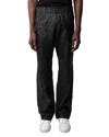 Zadig & Voltaire Pacha Straight-leg Trousers In Noir