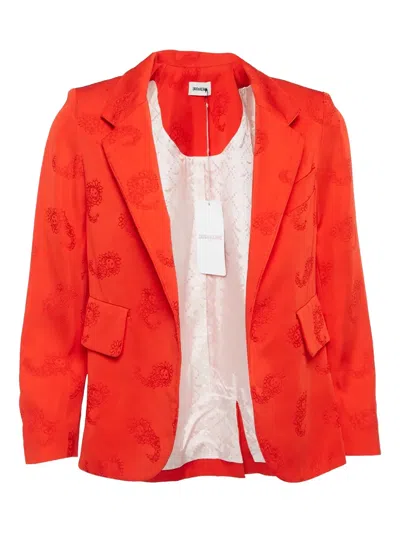 Pre-owned Zadig & Voltaire Paisley-jacquard Blazer