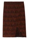 Zadig & Voltaire Paisley-print Straight Skirt In Multi