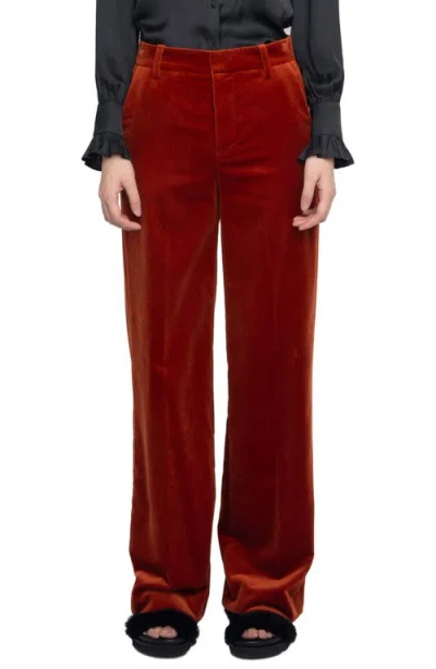 ZADIG & VOLTAIRE ZADIG & VOLTAIRE PANOL FLARE VELVETEEN BOOT CUT PANTS