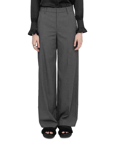Zadig & Voltaire Panol Tailleur Chine Pants In Gray