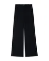 Zadig & Voltaire Womens Encre Panol Rhinestone-embellished Wide-leg High-rise Stretch-woven Trousers In Black