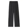 Zadig & Voltaire Womens Anthracite Puros Regular-fit High-rise Striped Flannel Trousers In Black