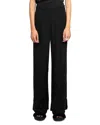 Zadig & Voltaire Papel Crystal Embellished Wide Leg Pants In Black