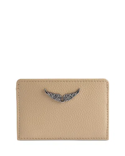 Zadig & Voltaire Pass Leather Wallet In Pink