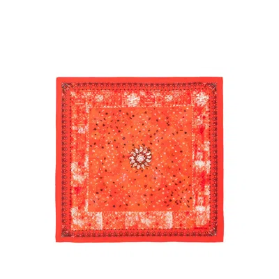 Zadig & Voltaire Womens Passion Blondie Bandana-print Silk Scarf In Red