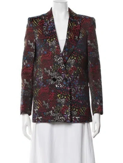 Pre-owned Zadig & Voltaire Patterned Blazer In Red