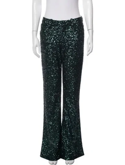 Pre-owned Zadig & Voltaire Patterned Flared Pants In Green