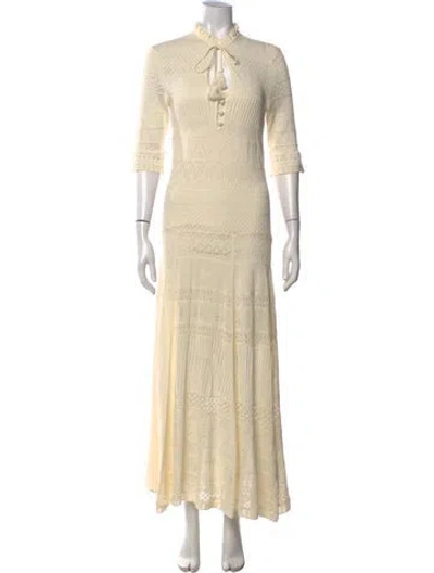 Pre-owned Zadig & Voltaire Patterned Long Dress In Neutrals