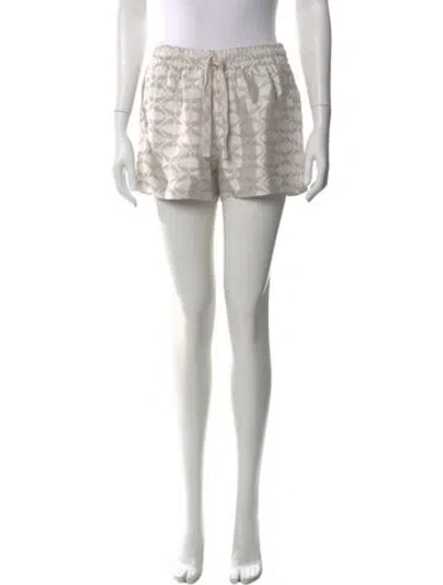 Pre-owned Zadig & Voltaire Patterned Mini Shorts In Neutral