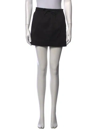 Pre-owned Zadig & Voltaire Patterned Mini Skirt In Black