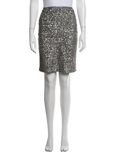Pre-owned Zadig & Voltaire Patterned Mini Skirt In Blue