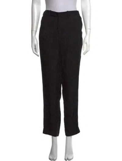 Pre-owned Zadig & Voltaire Patterned Straight Leg Pants In Black