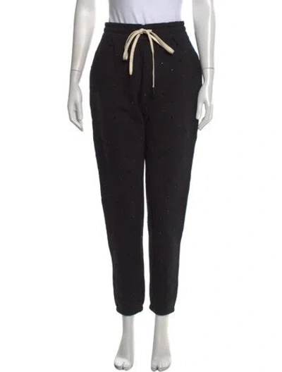Pre-owned Zadig & Voltaire Patterned Straight Leg Pants W/ Tags In Black