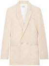 Zadig & Voltaire Visko Jacket Crinkled Leather In Neutrals