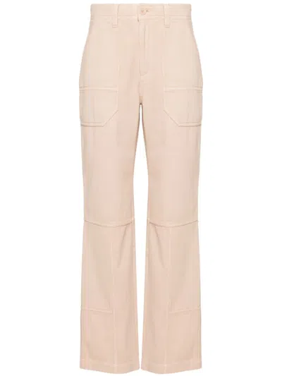 Zadig & Voltaire Pepper High-waist Straight-leg Trousers In Neutrals