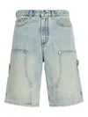 Zadig & Voltaire Perys Denim Shorts In Blue