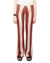 Zadig & Voltaire Womens Judo Pia Regular-fit Striped Crochet Cotton Trousers In Multi
