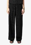 Zadig & Voltaire Pin Jacquard Silk Pants