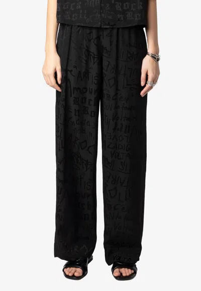 Zadig & Voltaire Pin Jacquard Silk Pants