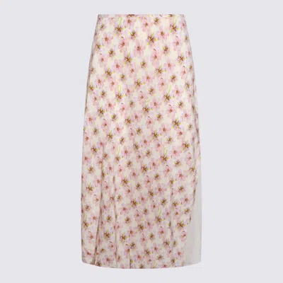 Zadig & Voltaire Pink Viscose Skirt In Multi