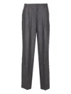 Zadig & Voltaire Trousers With Pinstripe Pattern And Side Pockets In Black