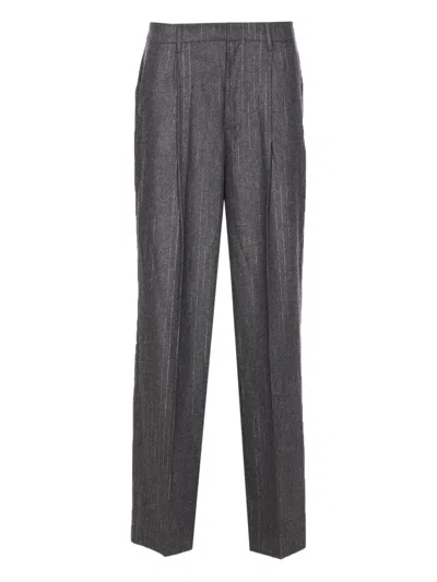 ZADIG & VOLTAIRE PINSTRIPE-PATTERN PLEATED TROUSERS