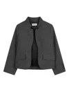 Zadig & Voltaire Pinstripe-print Blazer In Gray