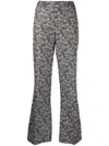 Zadig & Voltaire Pistol Liberty Flared Trousers In Blau