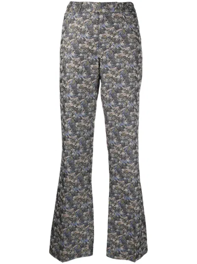 Zadig & Voltaire Pistol Liberty Flared Trousers In Blau