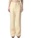 Zadig & Voltaire Pistol Lin Lurex Linen-blend Pants