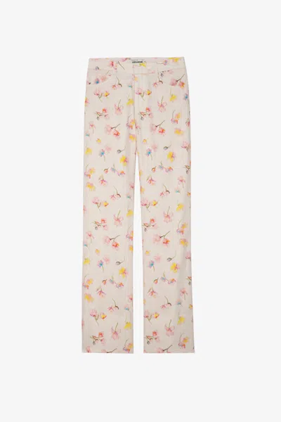 Zadig & Voltaire Pistol Linen Pants In Multi