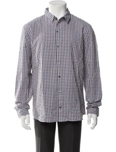 Pre-owned Zadig & Voltaire Plaid Print Long Sleeve Shirt W/ Tags In Multi