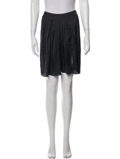 Pre-owned Zadig & Voltaire Pleated Accents Knee-length Skirt W/ Tags In Blue