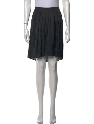 Pre-owned Zadig & Voltaire Pleated Accents Mini Skirt In Black