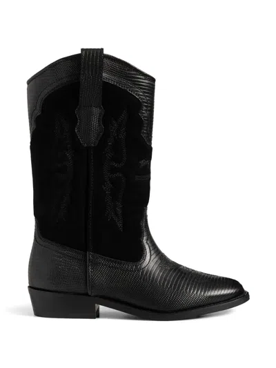 Zadig & Voltaire Pointed-toe Cowboy Boots In Multi
