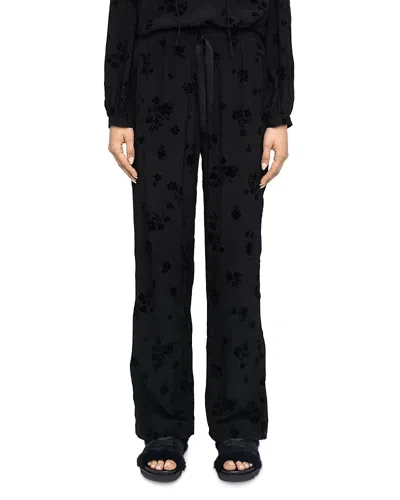 ZADIG & VOLTAIRE POMA FLOCKED PANTS
