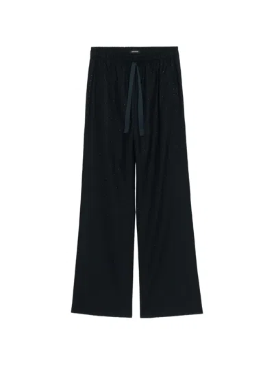 Zadig & Voltaire Elastic Waistband Casual Pants In Multi