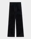 Zadig & Voltaire Womens Black Poma Straight-leg Low-rise Woven Trousers In Blue