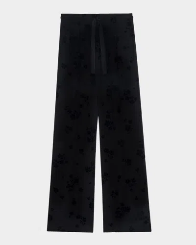 ZADIG & VOLTAIRE POMA SOFT FLOCK FLOWER PANTS