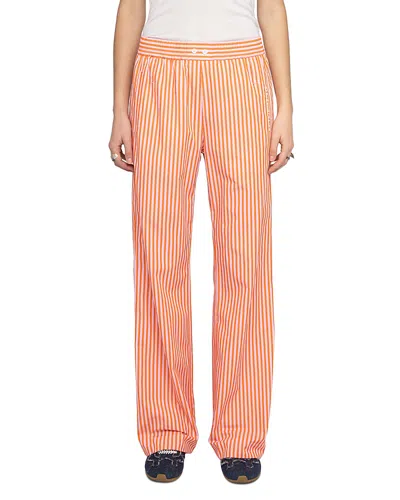 Zadig & Voltaire Poma Striped Pants In Multi