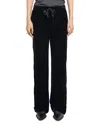 Zadig & Voltaire Poma Velvet Drawstring Pants In Black