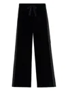 Zadig & Voltaire Poma Velvet Side-stripe Trousers In Black