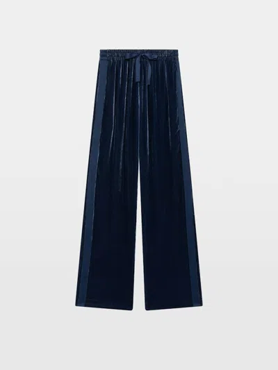 Zadig & Voltaire Poma Velvet Trousers In Blue