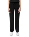 Zadig & Voltaire Pomy Crepe Drawstring Pants In Noir