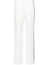 Zadig & Voltaire Pomy Stripe-detail Crepe Trousers In White