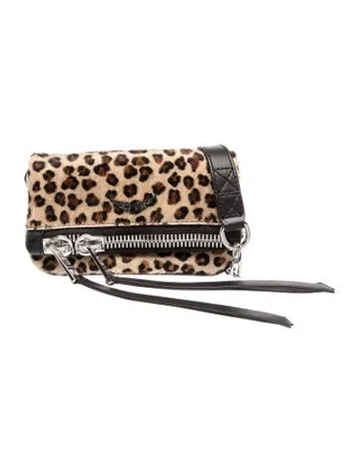 Pre-owned Zadig & Voltaire Ponyhair Clutch In Multi