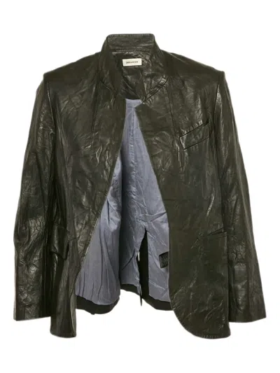 Pre-owned Zadig & Voltaire  Crinkled-leather Jacket In Black