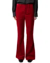 Zadig & Voltaire Prevy Velvet In Red